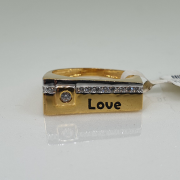 22k gents love ring vt/7/4 by 