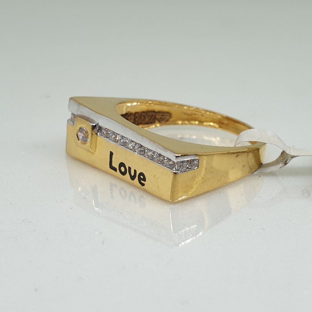 22k gents love ring vt/7/4