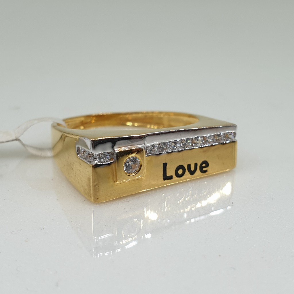 22k gents love ring vt/7/4